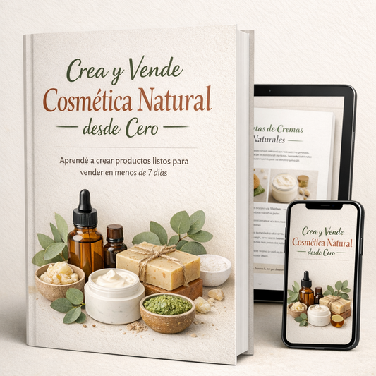 Ebook Crea y Vende Cosmética Natural desde Cero + 11 Bonus de regalo!!! 🎁🎁🎁